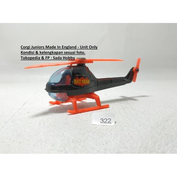 1976 VINTAGE CORGI JUNIOR BATMAN BATCOPTER HELICOPTER UNIT ONLY CADATOYS