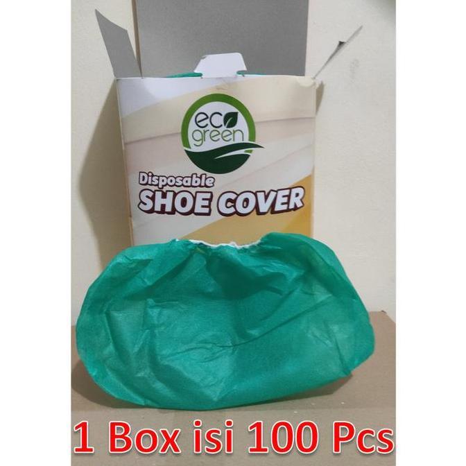 Giy- Solida&Ecogreen Shoescover Medis Non Woven Cover Shoes Apd Medis Hijau Solida Universal B Size 