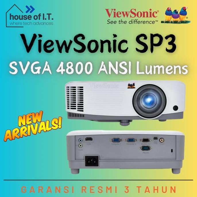 Proyektor Viewsonic Svga Sp3 - Viewsonic Sp3 4800 Lumens - Proyektor Svga Viewsonic - Proyektor 4800
