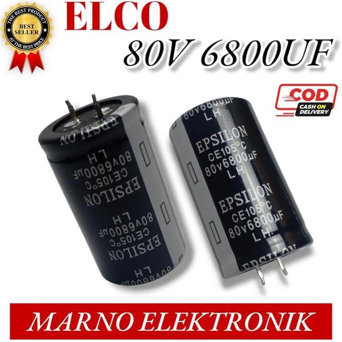 CAPASITOR KAPASITOR ELCO 80V 6800UF 80V6800UF ASLI ORI ORIGINAL A2162