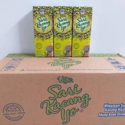 Ultra Sari Kacang Hijau / Kacang Ijo 250 Ml 1 Dus