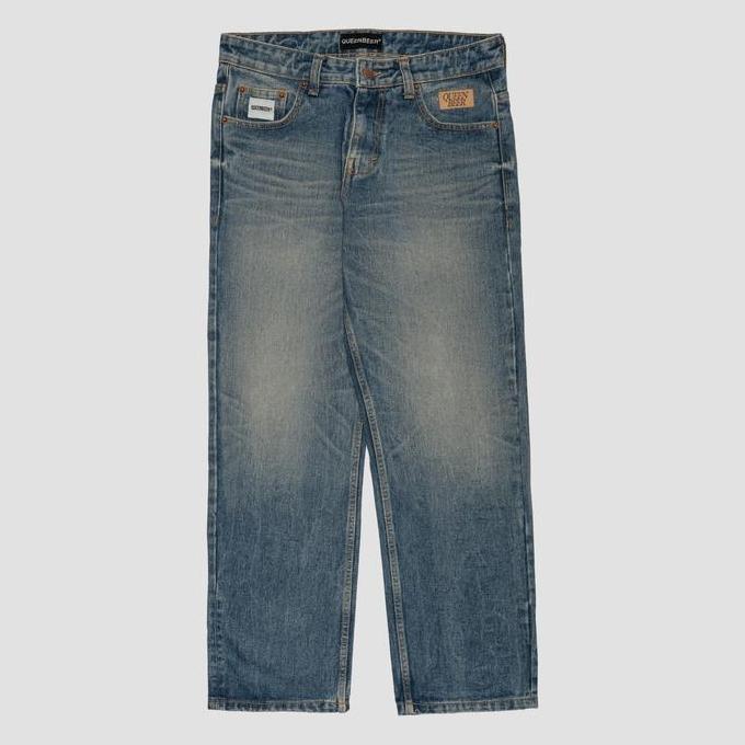 Hose- [ Seler] Queenbeer - Denim Pants Lynskey