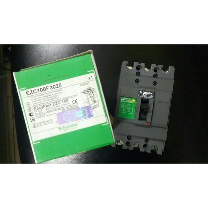 nyomanpauz / schneider MCCB EZC100F-10ka/MCCB 3phase 20A schneider Diskon