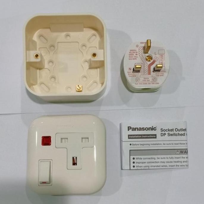 TERBARU - STOP KONTAK AC PANASONIC + STEKER + PASANG