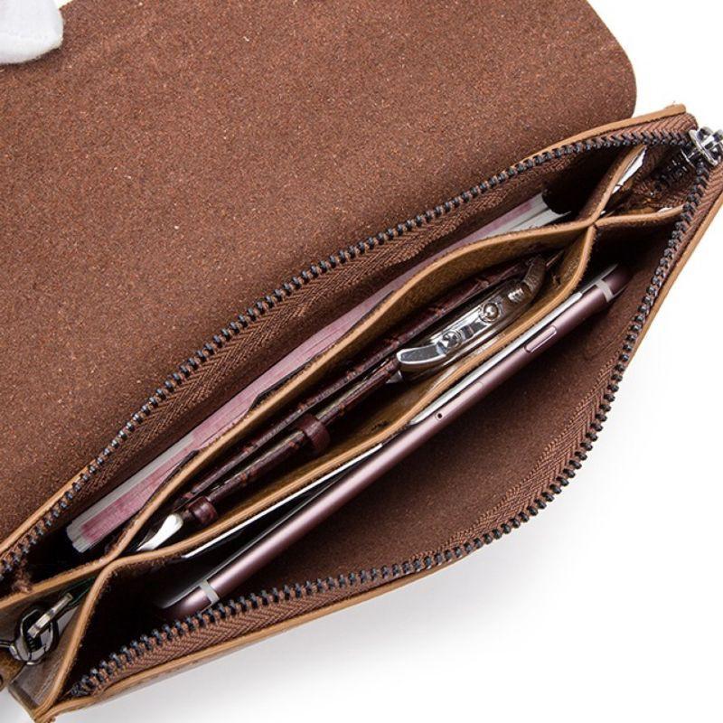 Tas Clutch Kulit Premium Jeep Buluo - Dompet Pria & Wanita Import Original Untuk Pesta & Kerja | Bra
