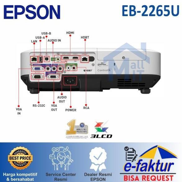 Proyektor Epson Eb-2265U Eb2265U 2265U Eb 2265 U Murah Garansi Resmi