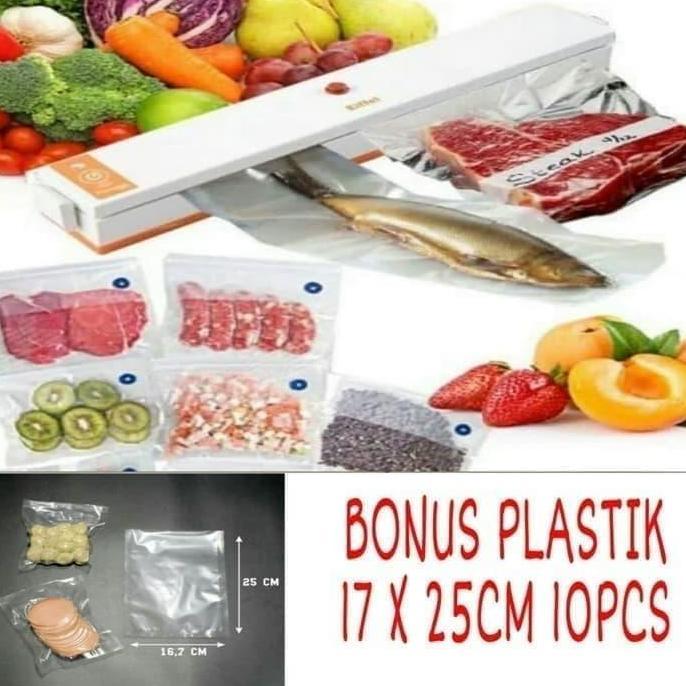 Slag- Vacuum Sealer Plastik Makanan Alat Press Vakum Plastik Makanan