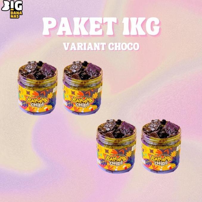 1Kg Keripik Pisang Coklat Lumer