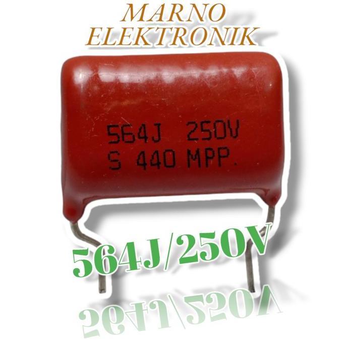 CAPASITOR MILAR 5N6 5,6N 56N 250V 564J 250KV 5NANO6 5 NANO 6 MILAR A2162
