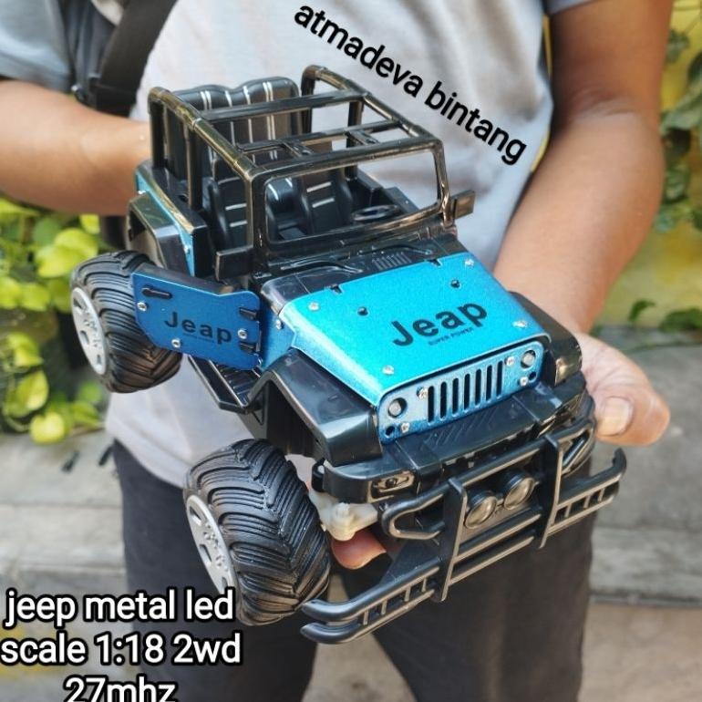 hot deals bintang rc mainan anak mobil remote rc die cast jeep rubicon die cast nyala lampu led buka