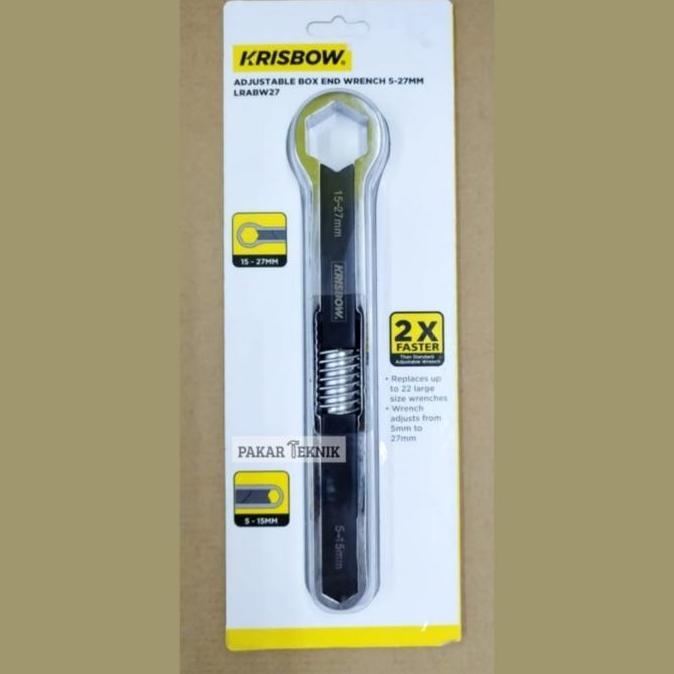 Ready KRISBOW KUNCI RING ADJUSTABLE BOX END WRENCH 5-27MM LRABW27