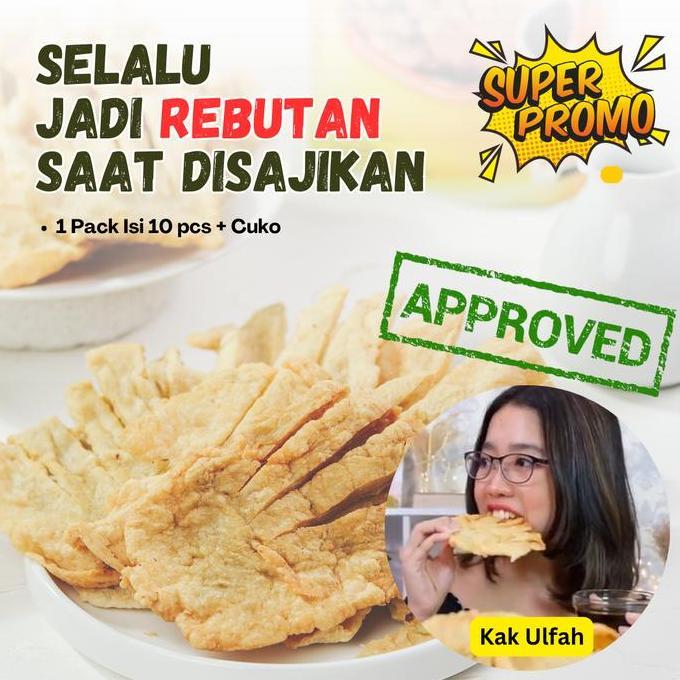 Promo  Bulanan Pempek Mola Crispy Isi 2 Pack Bisa Cod
