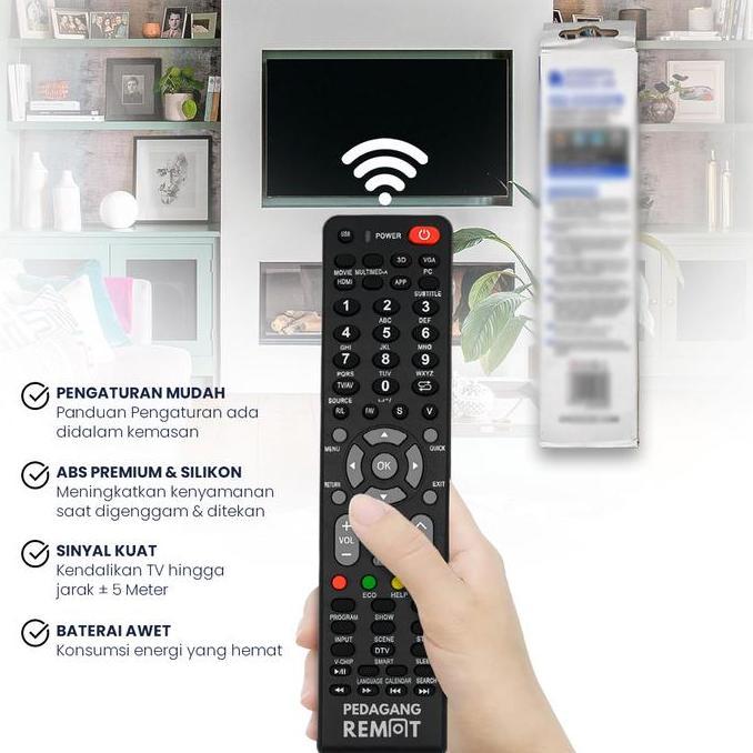 Ready Remot Remote TV 668CH LCD LED Smart TV Multi Universal
