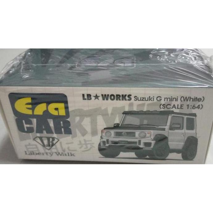 ERA CAR LB WORKS SUZUKI G MINI (WHITE) 1:64 DIECAST MODEL CAR LIMITED A2158