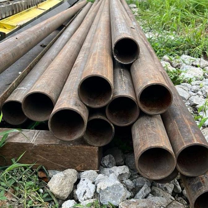 PIPA SCHEDULE 40 3 INCH TEBAL 4,5MM SEAMLESS PANJANG 6 METER NIPPON STEEL API 5LB/ASTM A53SB READY S