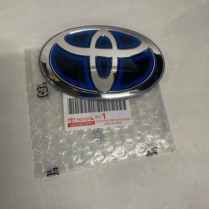 EMBLEM HYBRID LOGO TOYOTA SIENTA JDM BLUE GRADATION GLASS LOOK GLOSSY READY