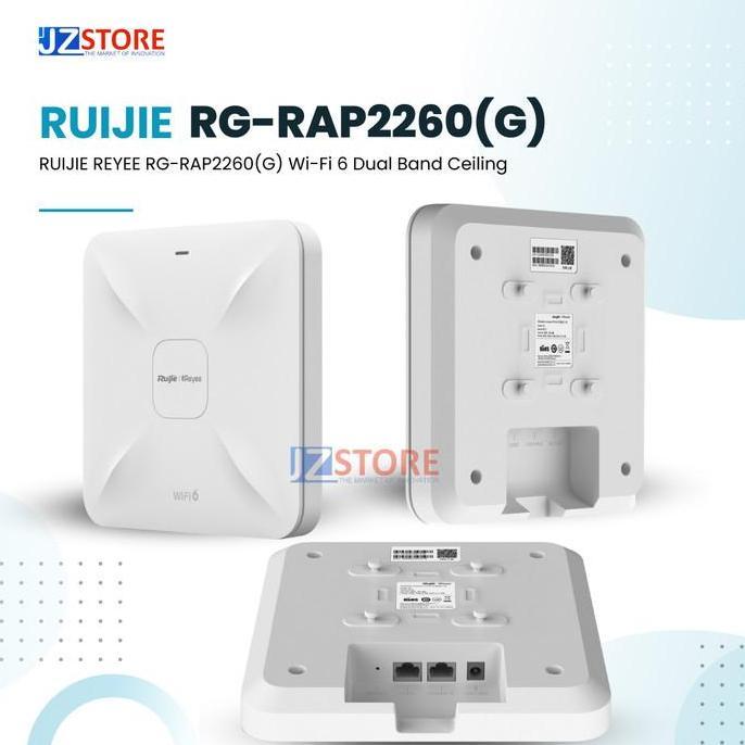 TERBARU - RUIJIE REYEE RG-RAP2260(G) Wi-Fi 6 Dual Band Ceiling