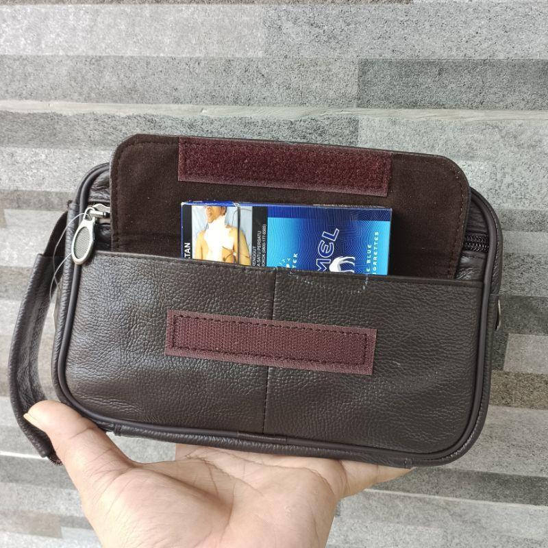 Tas Hanbag  Kuliit Jeep/Tas Tangan Pria/Wanita Kulit Asli/Tas Cluth Kulit Asli