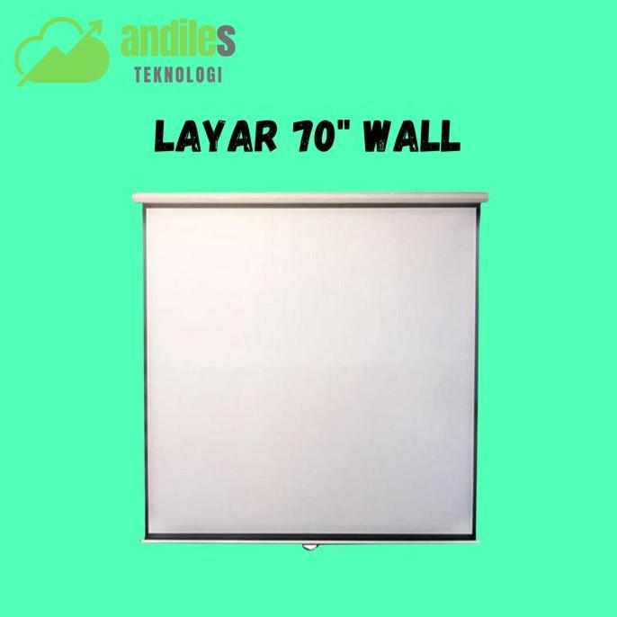 Layar 70" Wall Screen Projector/ Layar Proyektor Utk Benq Infocus