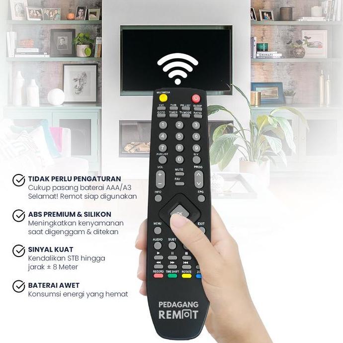 Ready Remote STB Polytron PDV 500 T2 / Remot Set Top Box Polytron PDV 500