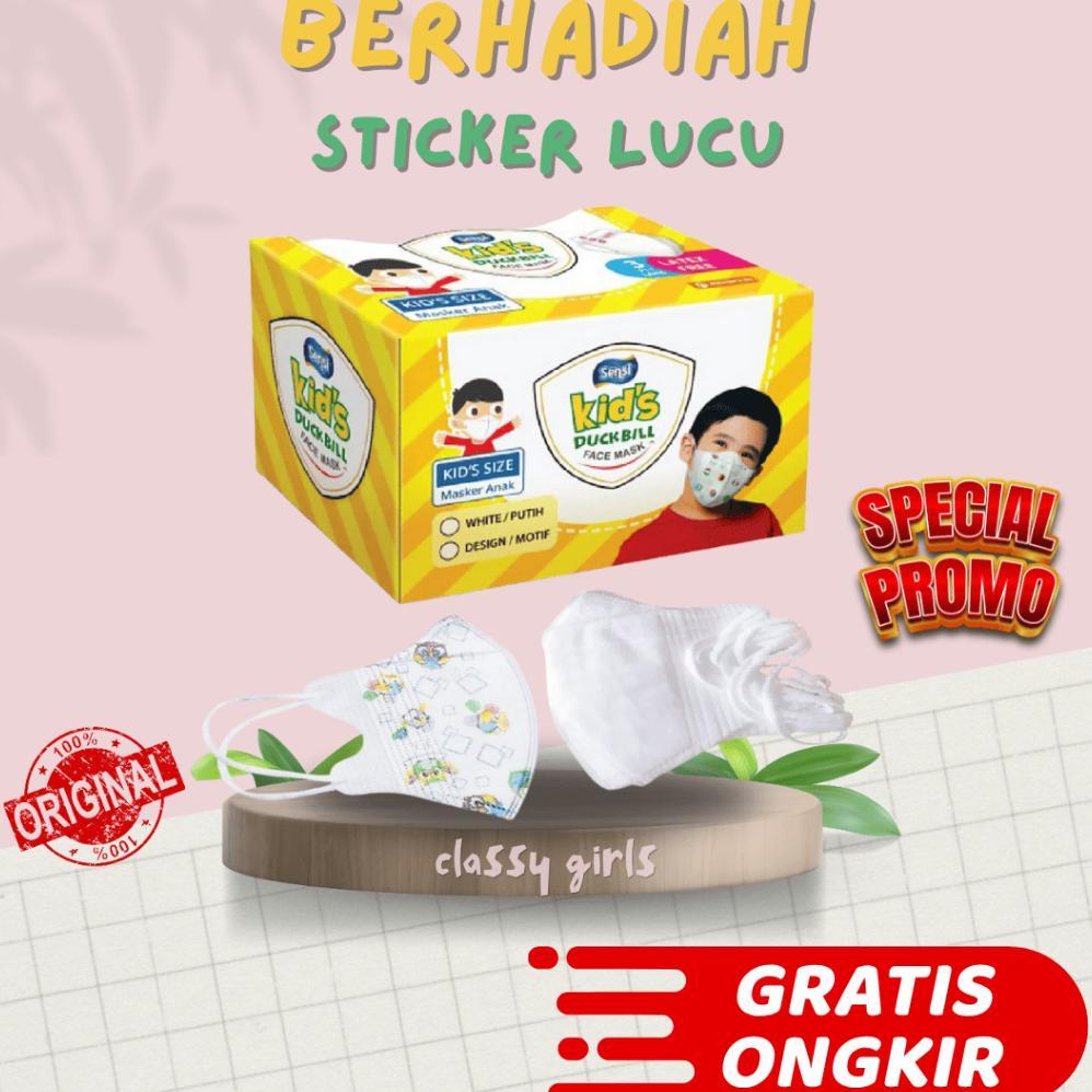 SENSI DUCKBILL KIDS 40PCS MASKER ANAK SENSI DUCKBILL