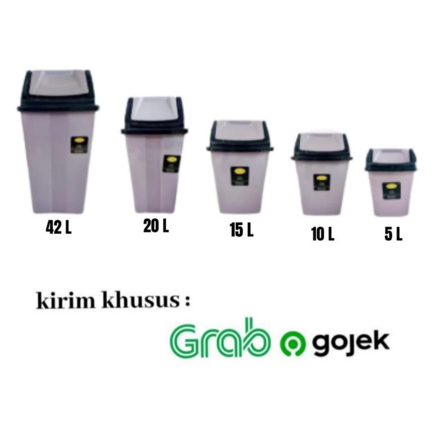 Tempat Sampah Komet Star 42 L / Tong Sampah Tempat Sampah Tutup Goyang
