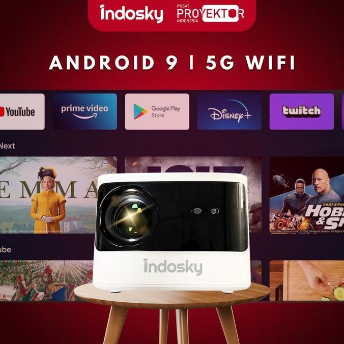 Pusat Proyektor Indonesia - Proyektor Indosky P11 Pro Android 500 Ansi Lumens