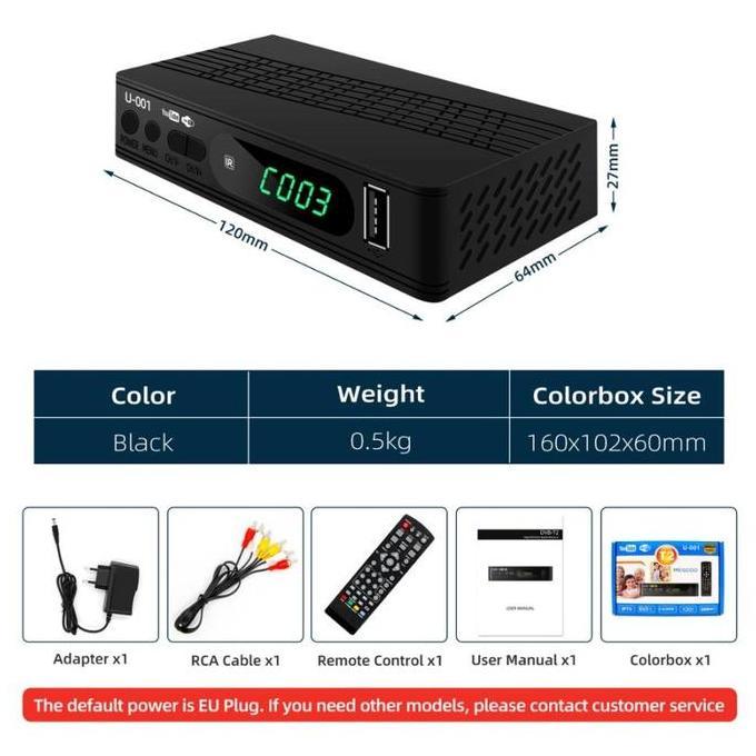 STB TV Digital STB DVB T2 WiFi Youtube MEGOGO