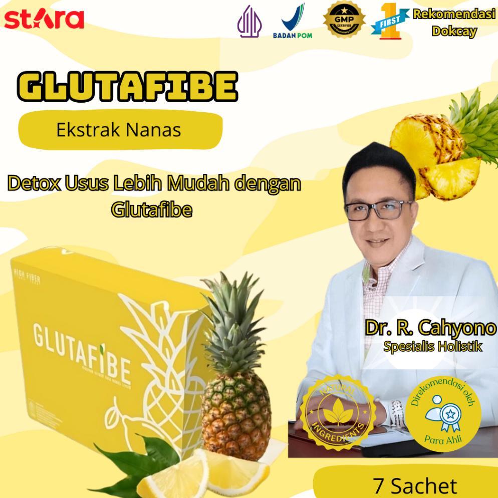GLUTAFIBE Original Minuman Detox Usus Pelancar Buang Air Besar Rekomendasi Dokter Cahyo
