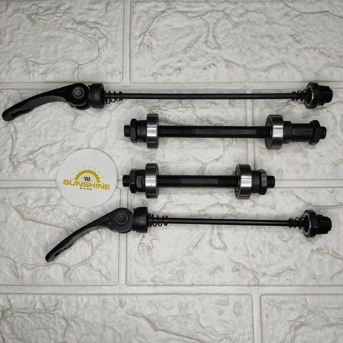 As QR Quick Release Bearing Untuk Hub Sepeda MTB Sepasang Depan Belakang murah