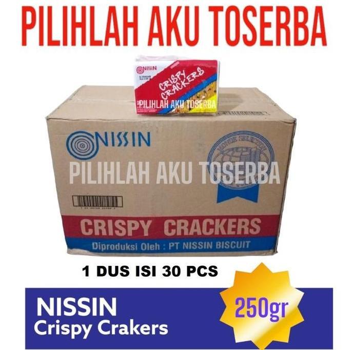 Biskuit Nissin Crispy Crackers 250 Gr - ( Harga 1 Dus Isi 30 Pcs )