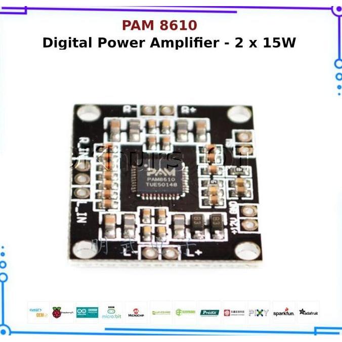 MODULE PAM8610 PAM 8610 DIGITAL POWER AMPLIFIER - 2 X 15 WATTS WE27