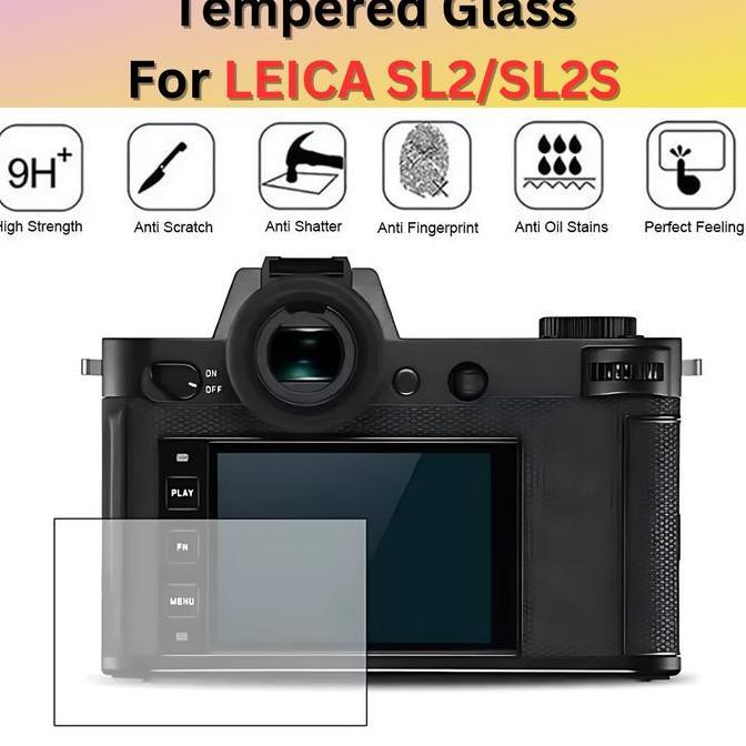 Pelindung Layar LEICA SL2 SL2S Tempered Glass Screen Protector Camera Anti Gores LCD Kamera SL-2 SL-