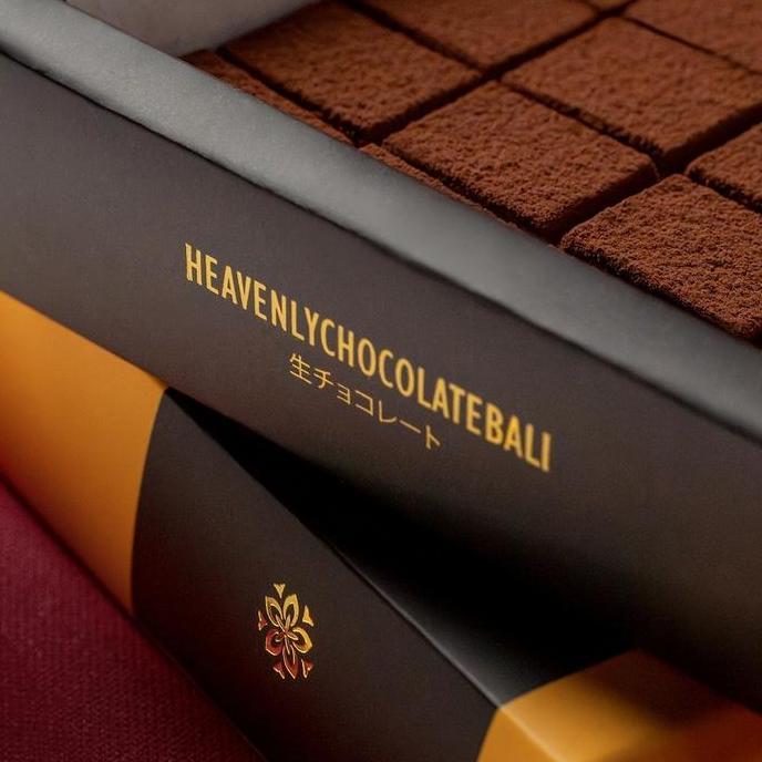 Heavenly Chocolate Bali - Cokelat Kotak-Kotak Matcha Hijau Talas Dark Non Alkohol Dessert Bali Kulin
