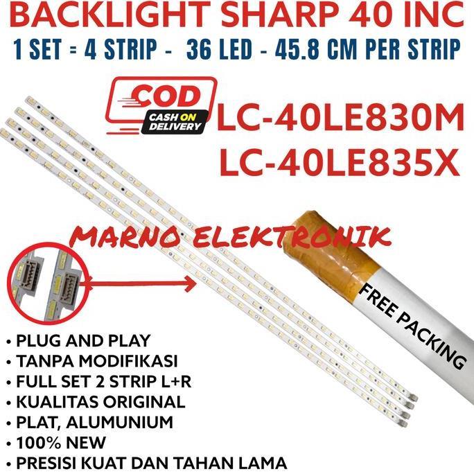 BACKLIGHT SHARP 40 INC BL  LC40LE830M LC40LE835X  LC 40LE830M LC40LE8 A2162