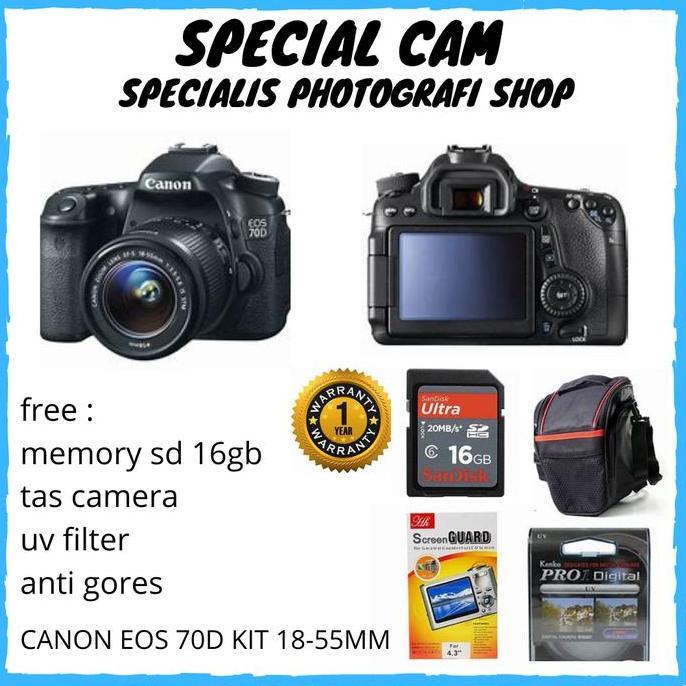 Terlaris Camera Canon Eos 70D Kit 18-55Mm / Canon 70D Kit 18-55Mm
