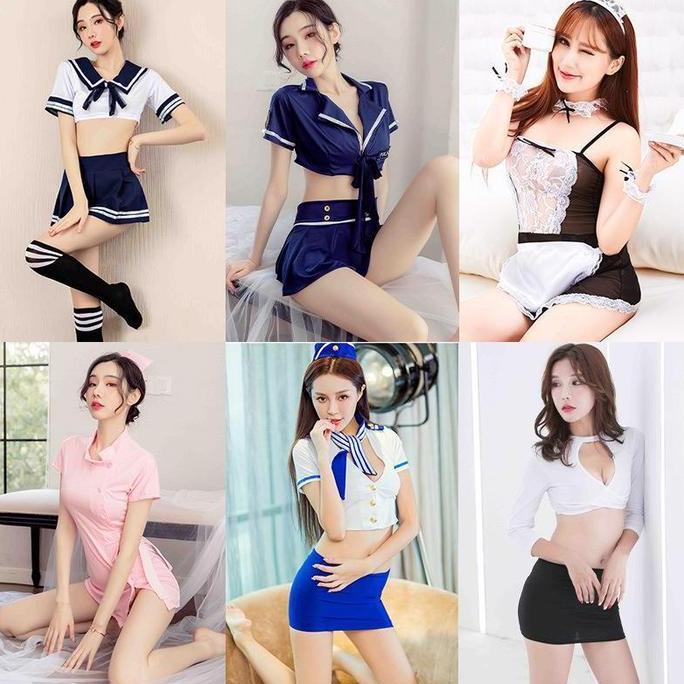KUMPULAN LINGERIE LINGERE SEKSI SERAGAM SEKSI COSPLAY