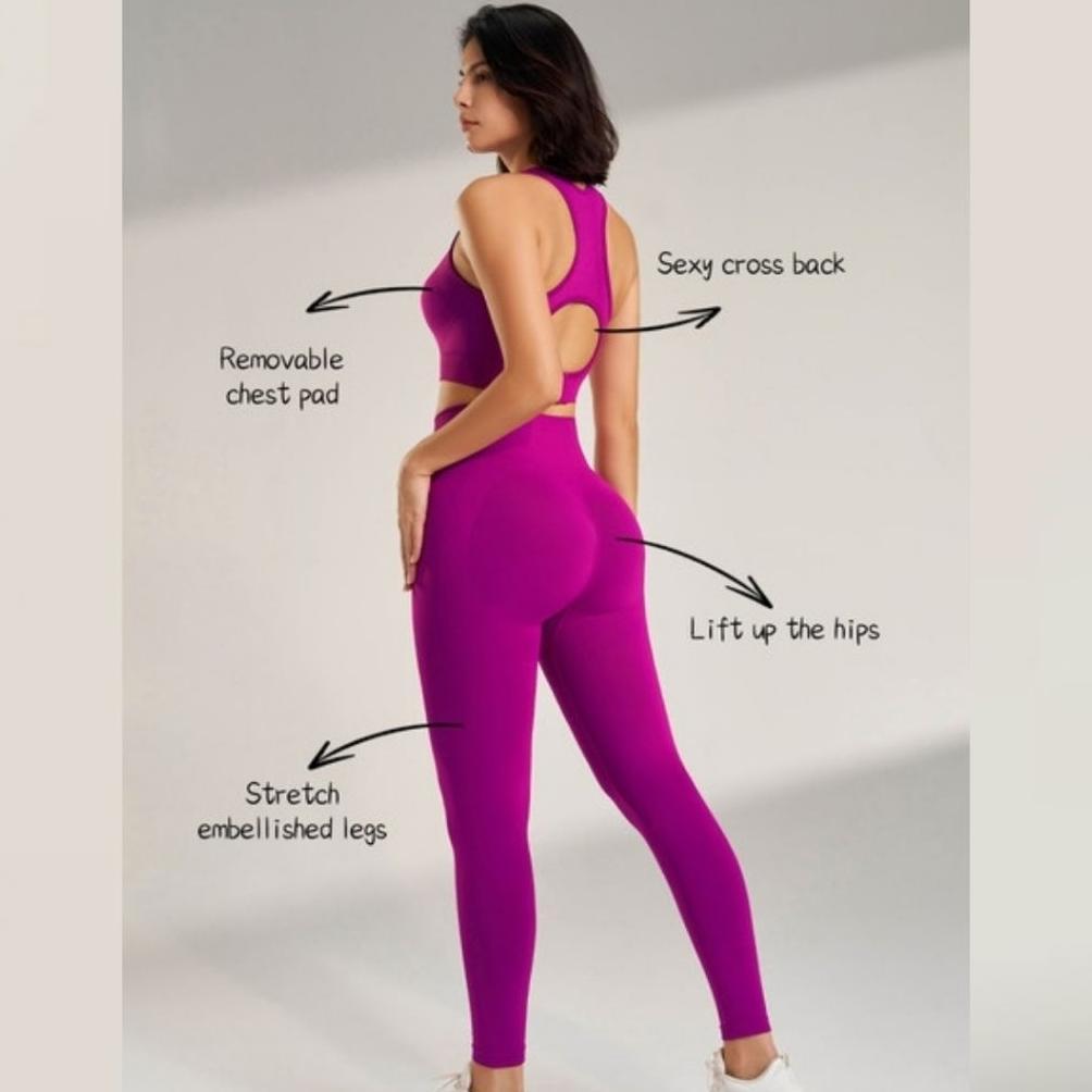 BESTPROMO (Yogalates) PENNY SET DIJUAL TERPISAH / set bra dan legging / set baju olahraga / set baju