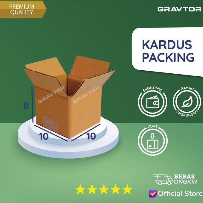 Box | Kotak | Dus | Kardus Polos Packing 10x10x8