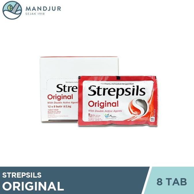 [] Strepsils (Original) Sachet - Permen Pelega Sakit Tenggorokan