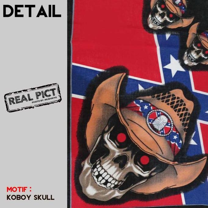 Bandana Tengkorak Skull Slayer Biker Scarf - Katun