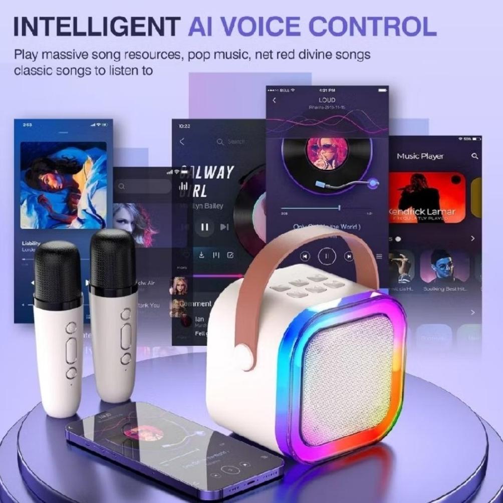BEST SALE promo obral speaker karoke mic 2 / speaker bluetooth mini karoke mic / mini speaker wirele