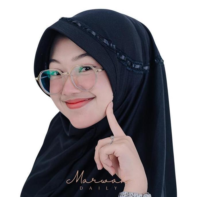 HIJAB Sekolah Instan HEMY Pita Serut Atas Kepala KERUDUNG Hemy Serut Pita Atas JILBAB Sekolah Anak P