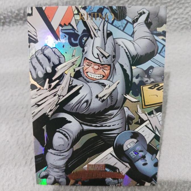 Fleer marvel masterpieces 2007 rhino foil