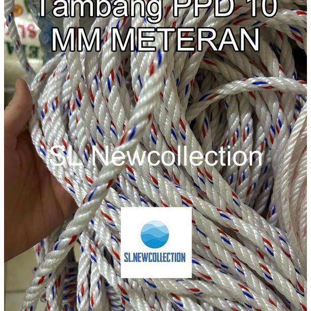Tali Tambang Ppd 10 Mm Meteran / Tambang 10 Meter - 50 Meter / Tali Cod / Tali Ikat Kapal
