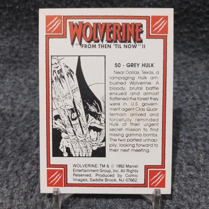 Wolverine 1992 brown wolverine #50