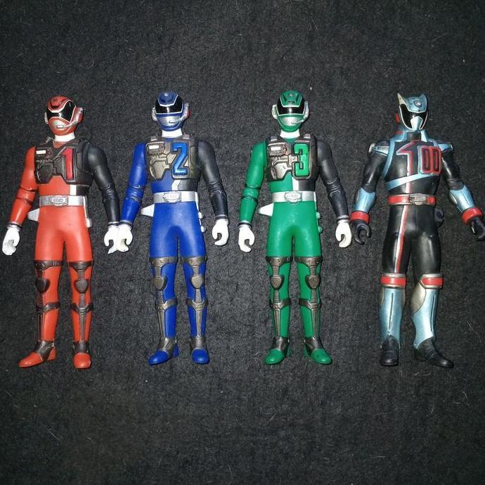 Bandai 16 Cm Sentai Hero Series Tokusou Sentai Dekaranger Deka Swat SPD set of 4