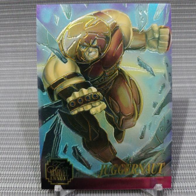 Flair marvel annual 1995 chromium juggernaut