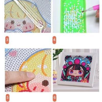 Ready stock LovelyCraftStore | C04 Frame Full Children Diamond Painting "Cartoon Series" ~ Lukisan B