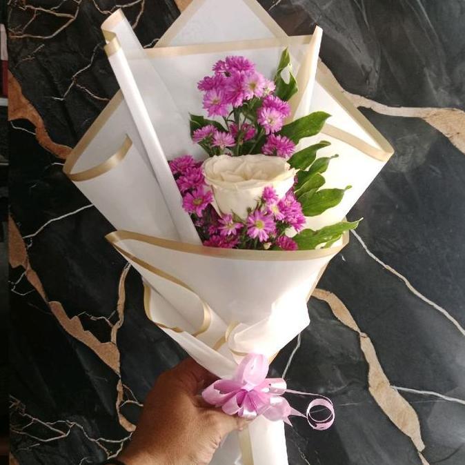 alif_pasword - bunga buket mawar fresh /bunga asli /bunga mawar satu tangkai /bunga kado ulang tahun